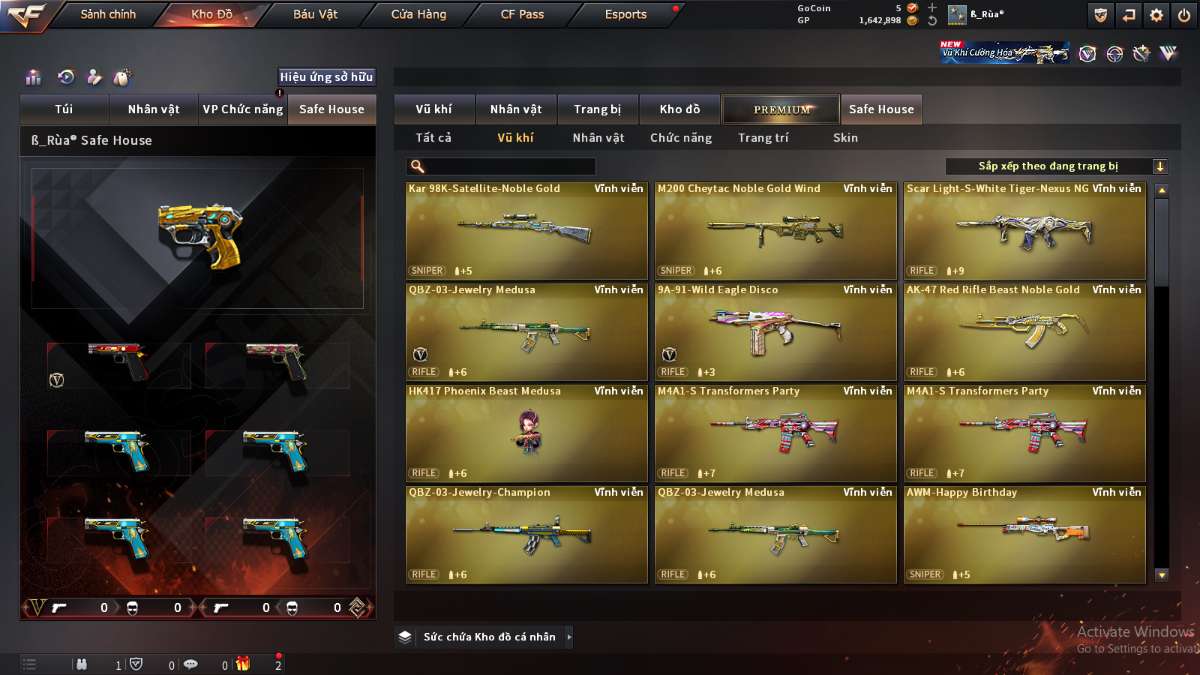 shop acc cf uy tin gia re